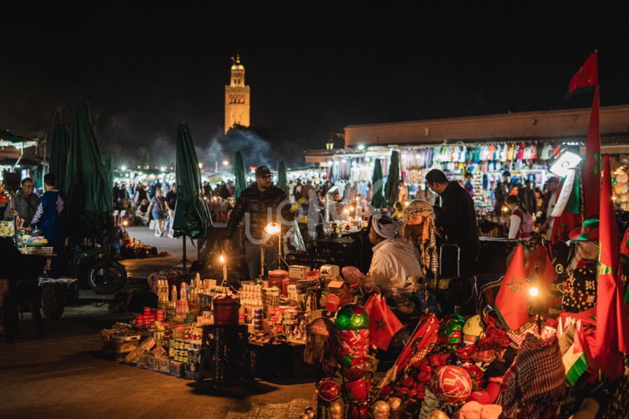Jemaa el-Fna square by night